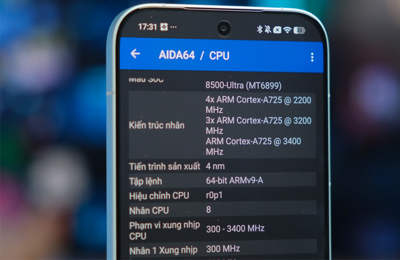 vi xử lý Dimensity 8500 Ultra cho hiệu năng mạnh mẽ 