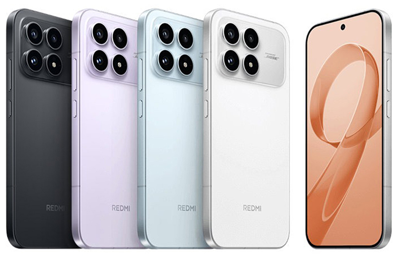 Xiaomi Poco F8 Pro có 4 màu: Đen, trắng, tím và xanh dương