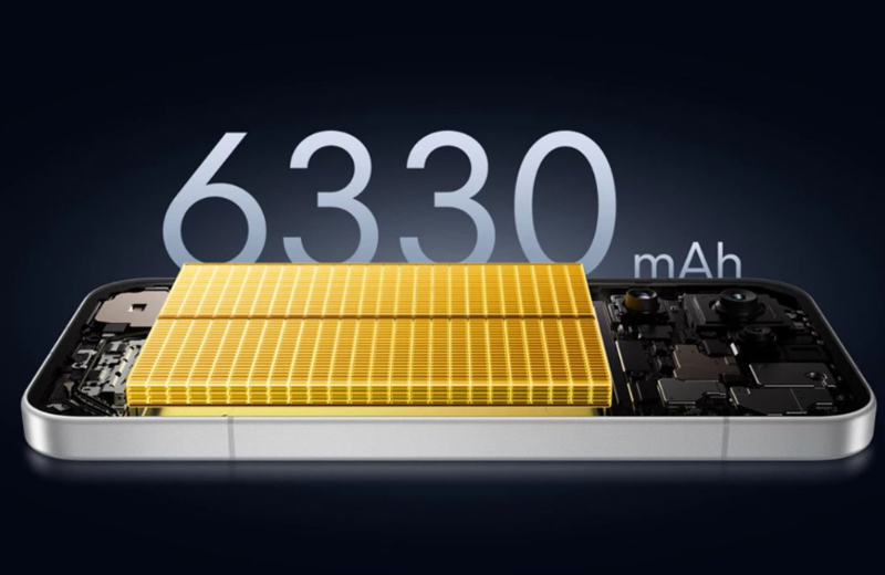 viên pin dung lượng 6,330mAh