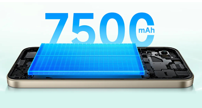 Viên pin Silicon-Carbon 7500 mAh hoạt động bền bỉ