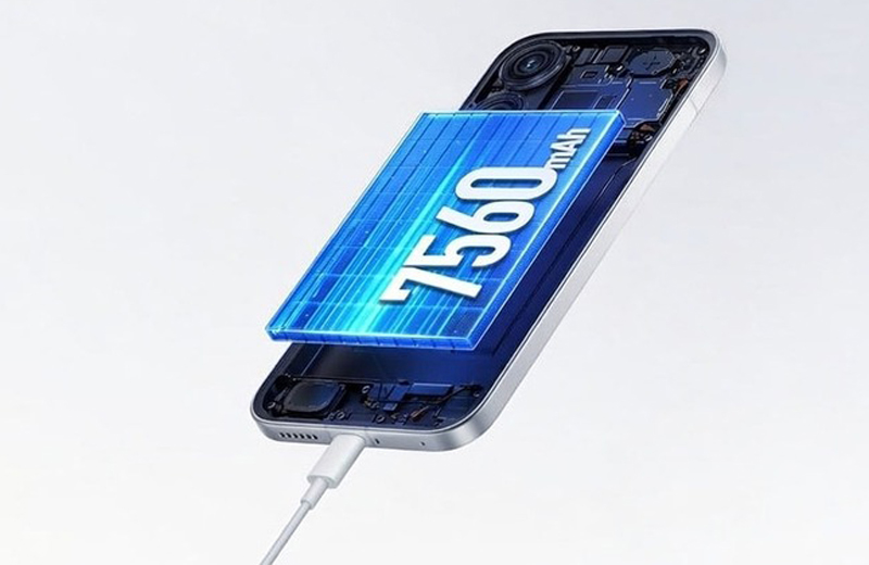 Pin 7.560 mAh, hỗ trợ sạc nhanh 100W