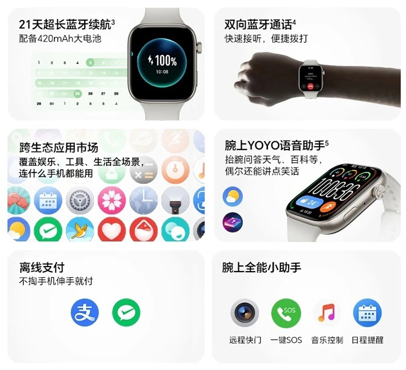 Pin 420mAh, đủ cho 21 ngày sử dụng 