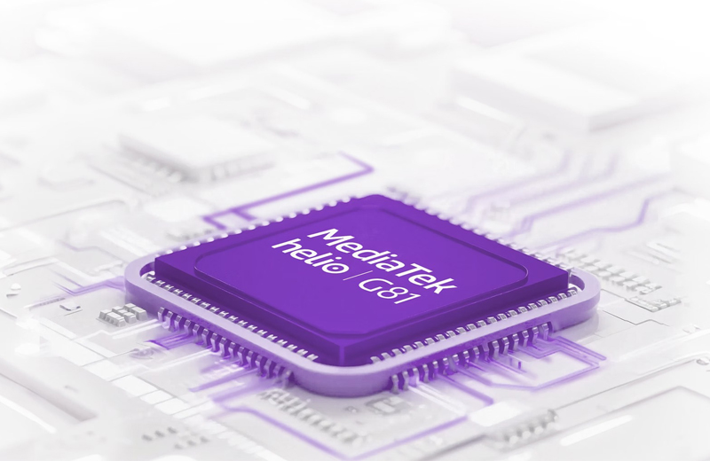Con chip MediaTek Helio G81 cho hiệu năng mạnh mẽ 