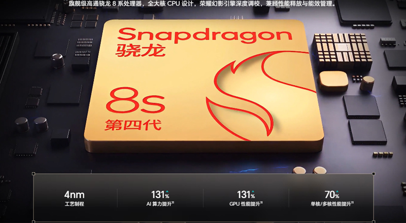 Trang bị chip Snapdragon 8s Gen 4 giúp đa nhiệm hiệu quả