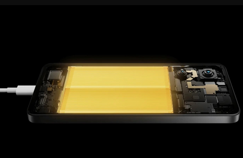 Pin 6.000mAh, hỗ trợ sạc nhanh 45W