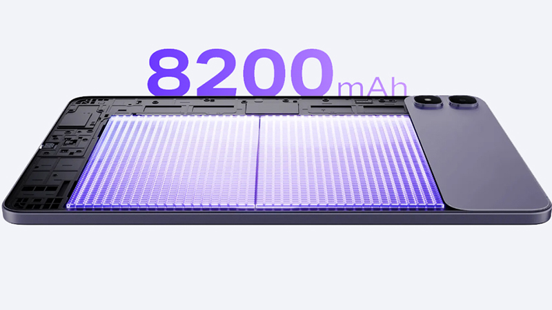 Viên pin dung lượng lớn 8.200 mAh cho thời lượng sử dụng dài lâu