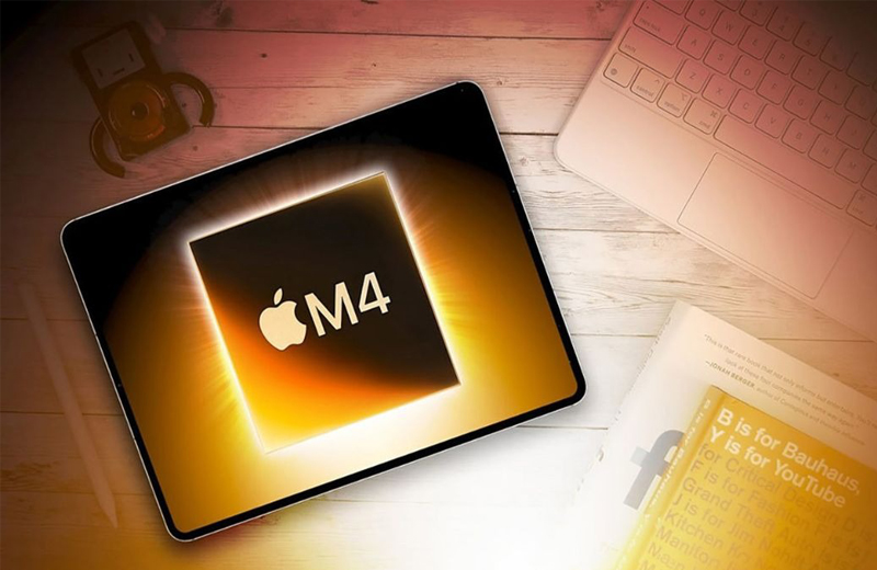 chip M4 với cấu trúc 8 nhân CPU và 9 nhân GPU