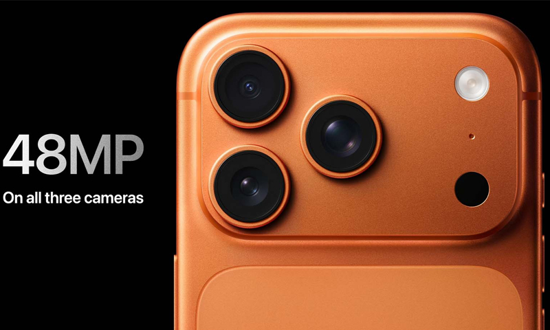 iPhone 17 Pro Max sở hữu bộ ba camera sau 48MP