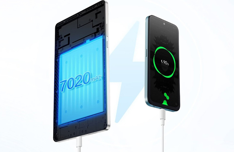 Honor Pad X7 được trang bị viên pin dung lượng 7020mAh