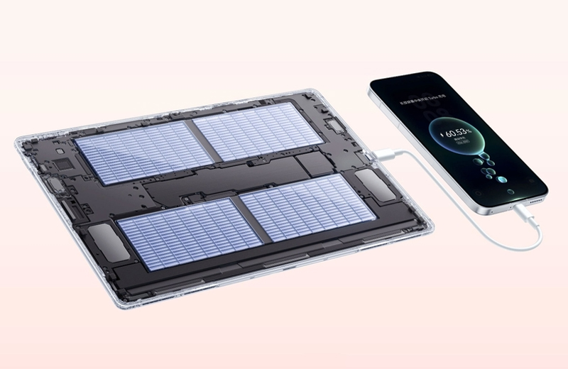 viên pin dung lượng 10.400mAh cùng tính năng sạc ngược 40W