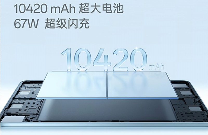 Pin dung lượng lớn 10.420 mAh, duy trì thời gian chờ 56 ngày