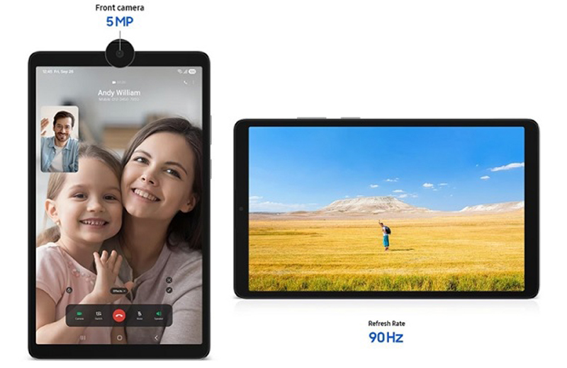 Samsung Galaxy Tab A11 WiFi được trang bị camera sau 8MP chụp ảnh chi tiết tốt