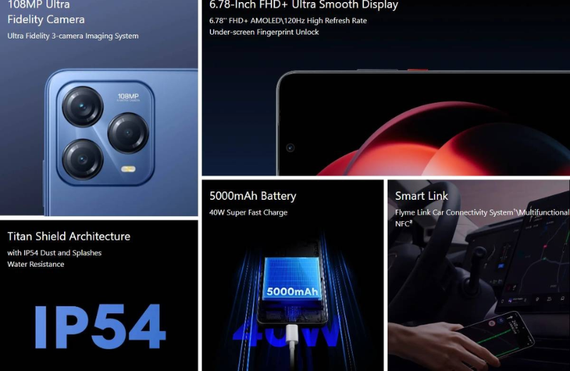 Điện thoại Meizu Note 22 trang bị vi xử lý Helio G99