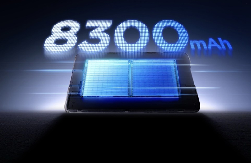 Pin 8.300mAh, sạc nhanh 80W