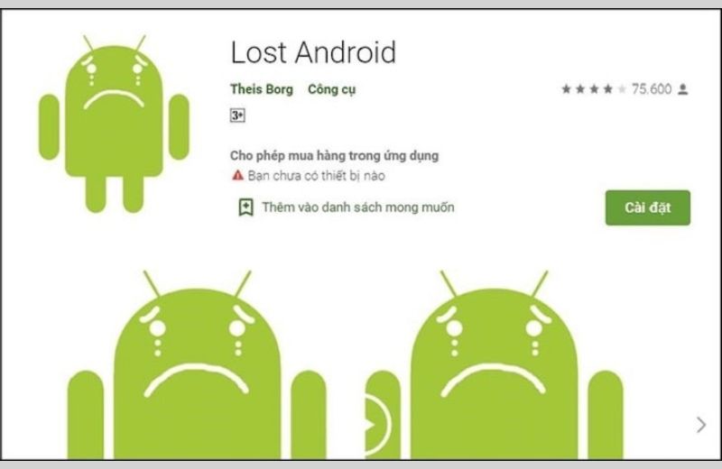 ứng dụng lost android 