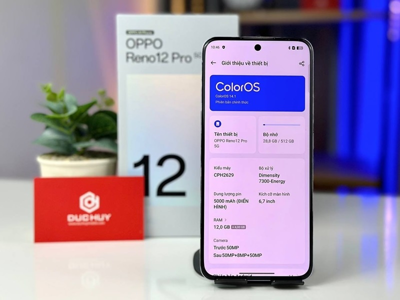 cấu hình oppo reno12 pro 5g mạnh, tiết kiện pin