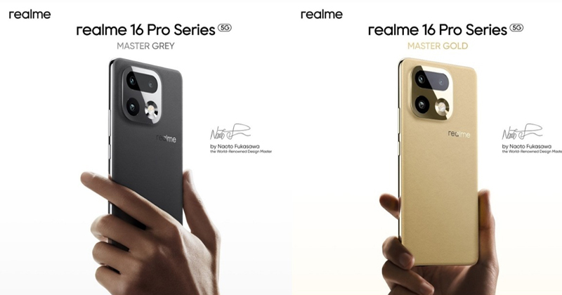 realme 16 Pro Plus 5G sở hữu pin lớn 6.850mAh