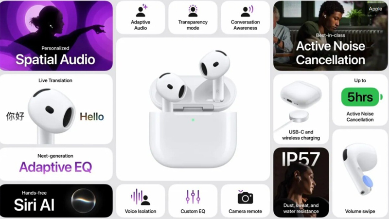 AirPods 5 chính thức được Apple giới thiệu vào ngày 09/09/2026