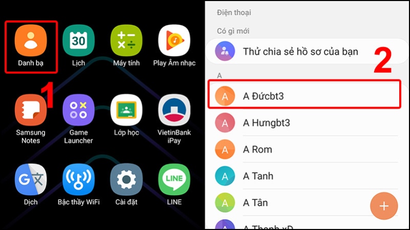cách cài nhạc chuông cho samsung cho từng số liên lạc