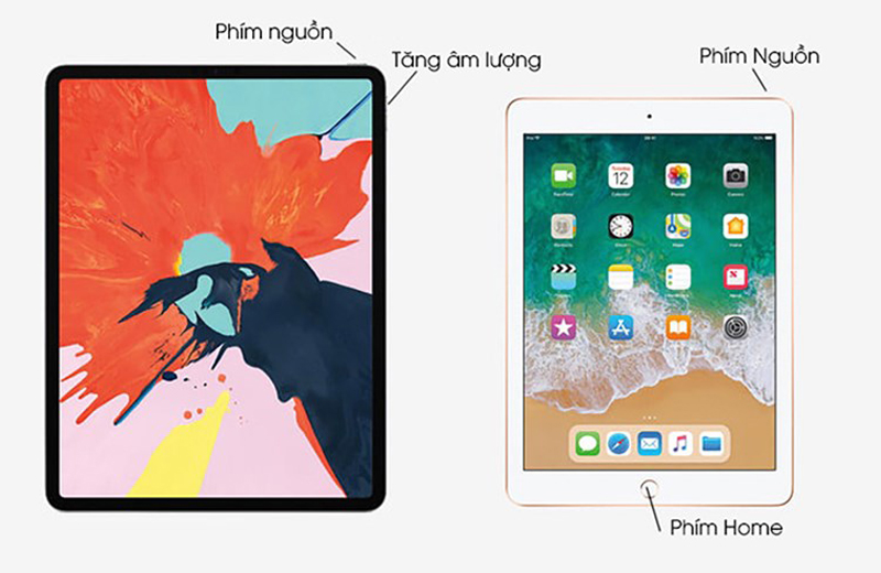 Chụp màn hình trên iPad qua phím cứng