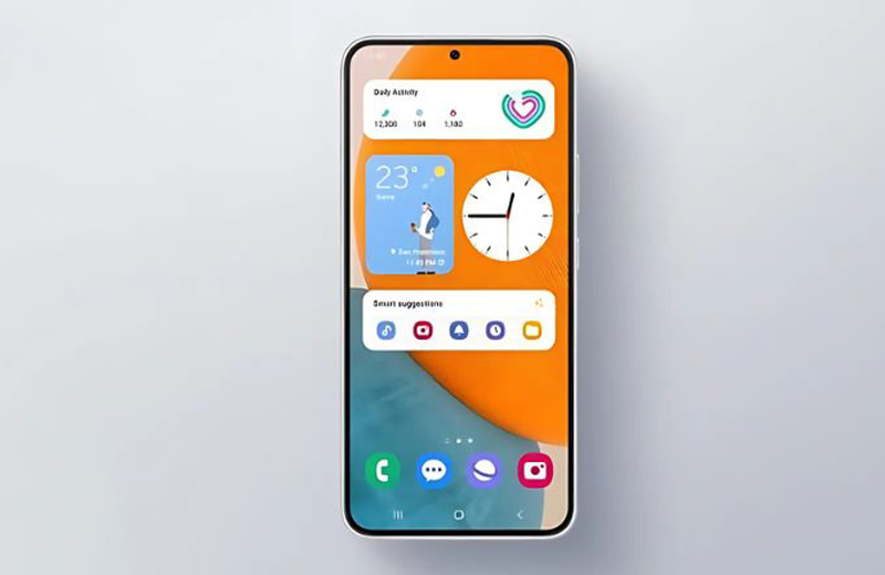 cách hiển thị đồng hồ trên màn hình chính OPPO