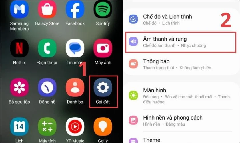 nhạc chuông điện thoại cài đặt
