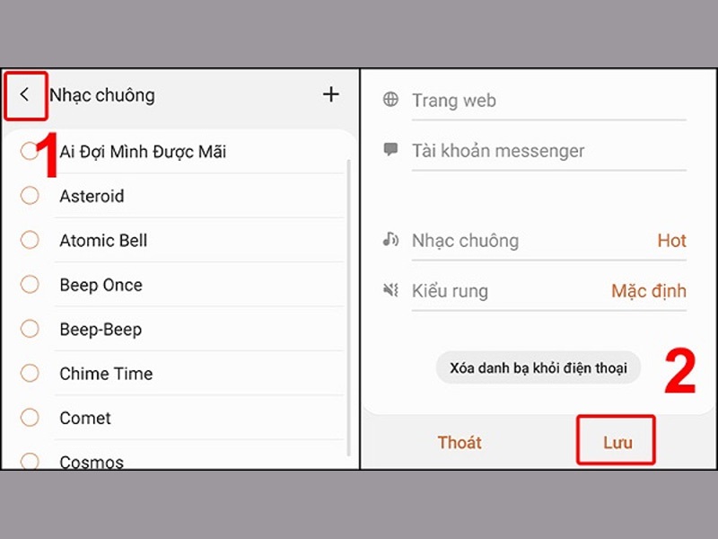 nhac chuông điện thoại samsung lưu