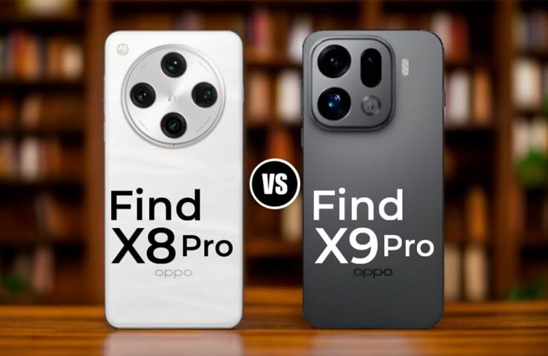 So sánh OPPO Find X9 Pro với OPPO Find X8 Pro