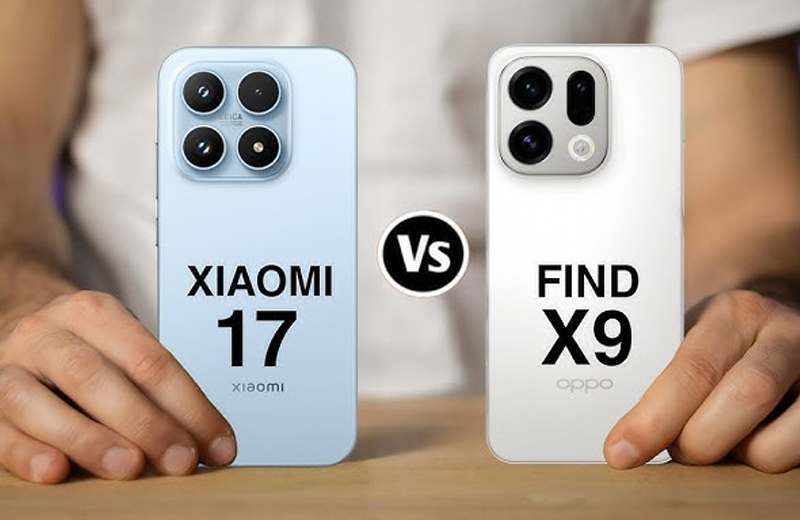 So sánh Xiaomi 17 với OPPO Find X9