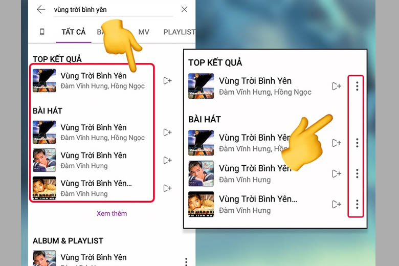 tải nhạc miễn phí về điện thoại zing mp3 chọn bài hát
