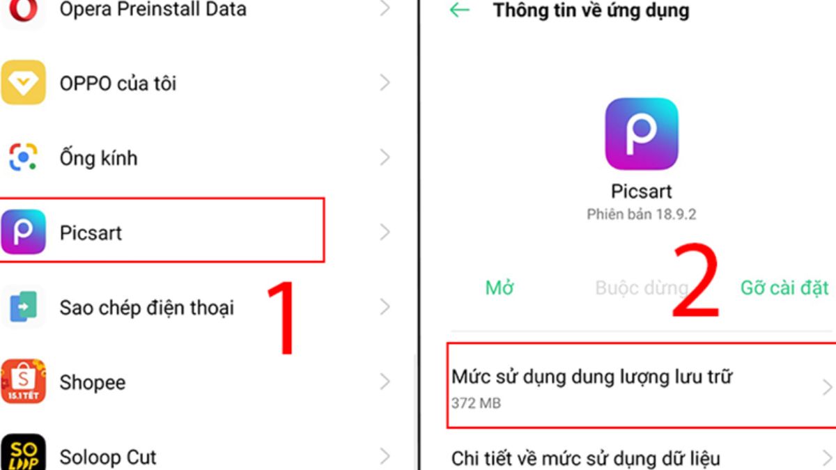 tìm ứng dụng tắt chế độ an toàn 