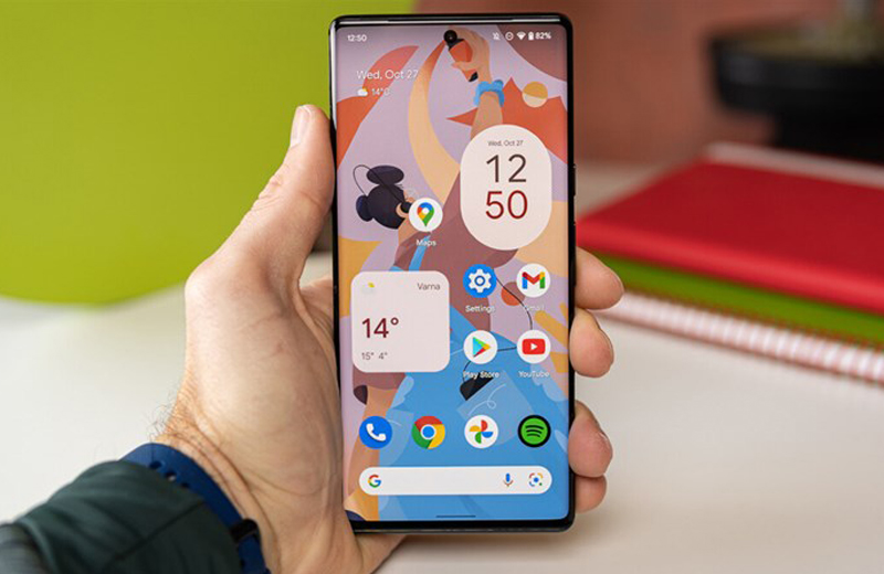 hiển thị đồng hồ trên màn hình chính OPPO