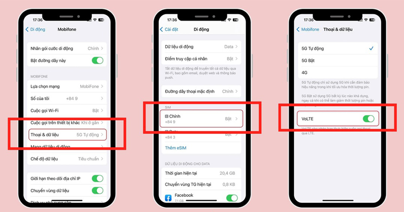 Hướng dẫn cách bật/tắt cuộc gọi VoLTE trên iOS