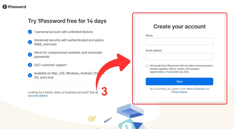 Xác thực email tài khoản