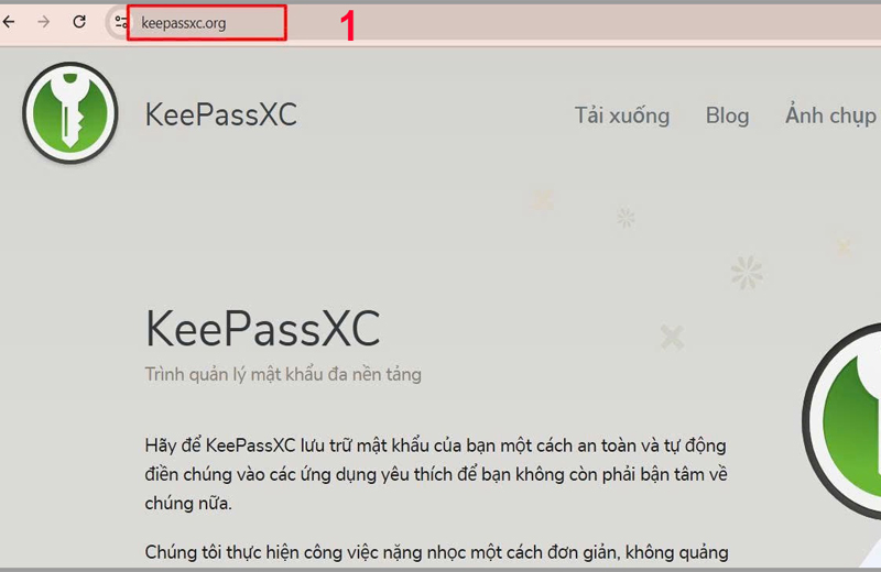 Hướng dẫn tải KeePassXC về máy tính