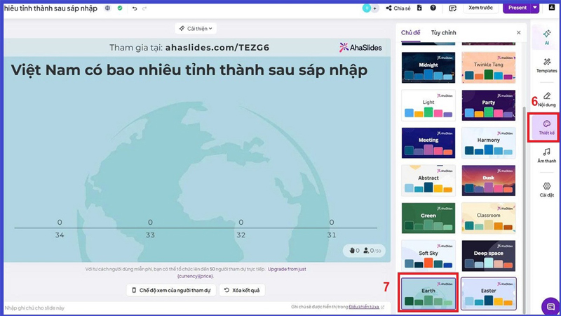 Tùy chỉnh mục thiết kế