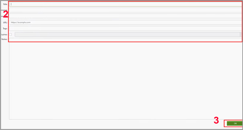 chọn “New Entry”