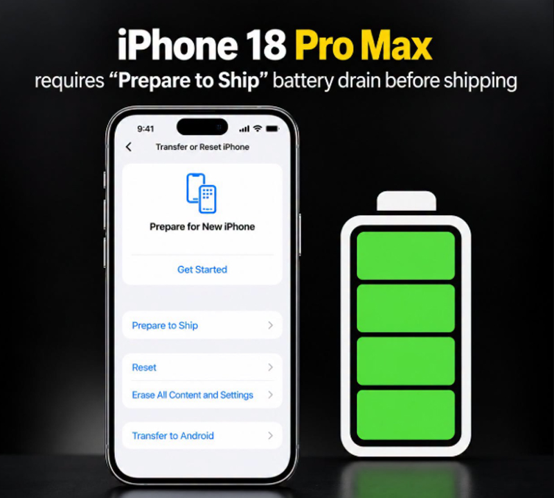 Hướng dẫn tắt hoặc hủy Prepare to Ship trên iPhone 18 Pro Max