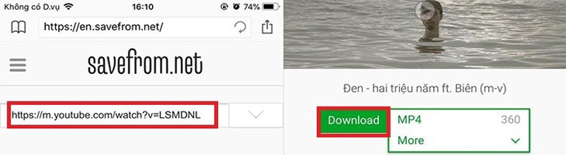 tải video trên Youtube về iPhone bằng documents