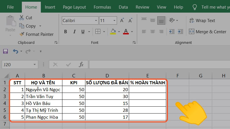 Hướng dẫn cách tính phần trăm trên Excel
