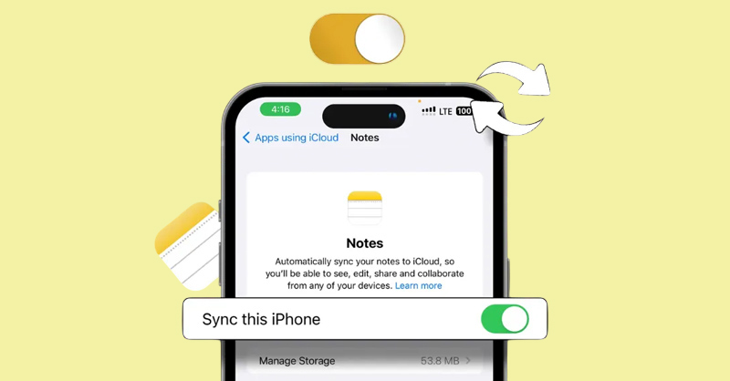 Quản lý, chia sẻ ghi chú nhờ tính năng đồng bộ trên iCloud