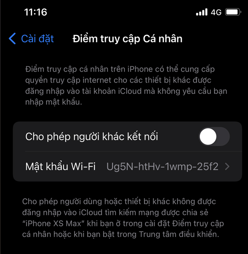 Xem lại mật khẩu Wifi trên iPhone qua cài đặt
