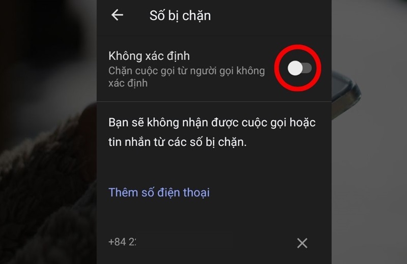 cách chặn toàn bộ số lạ trên samsung số bị chặn