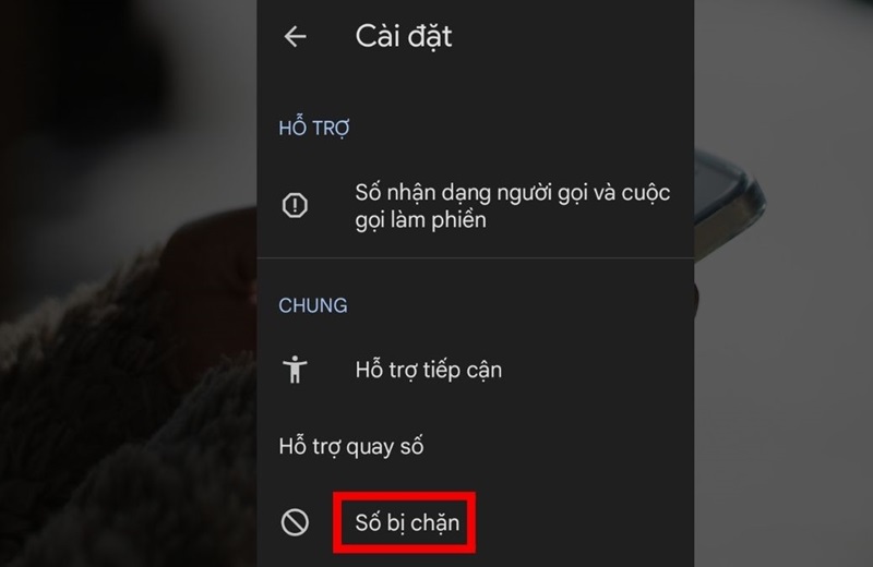 cách chặn từng số trên samsung cài đặt