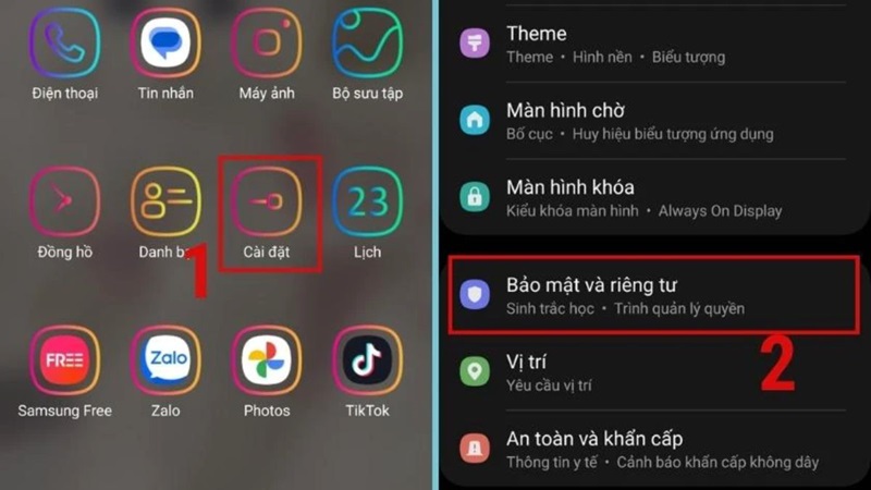 cách khóa ứng dụng trên samsung thư mục bảo mật