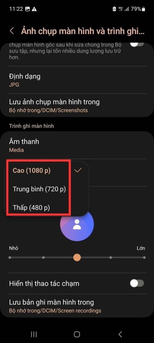 cách quay màn hình samsung chất lượng