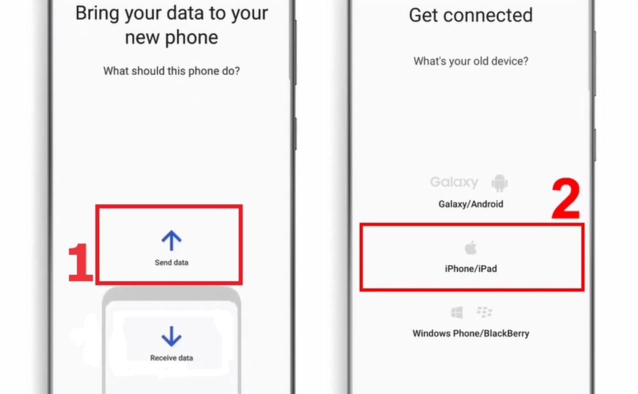 cách chuyển dữ liệu từ samsung sang iphone bằng smart switch data