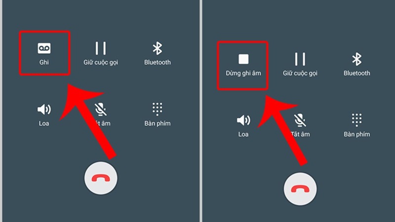 ghi âm cuộc gọi samsung trên màn hình