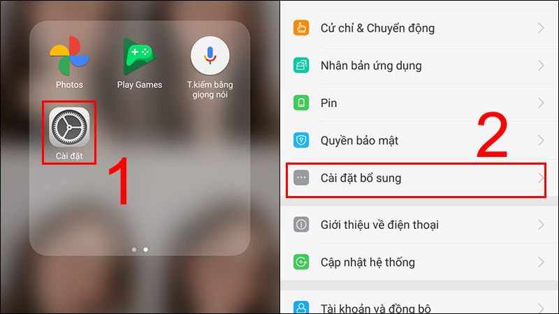 không gian trò chơi oppo reset máy