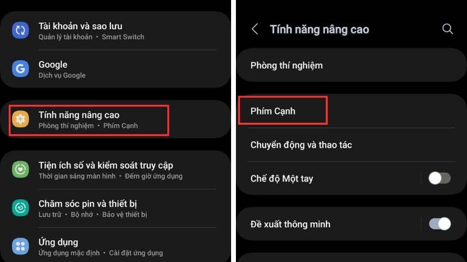 tắt nguồn samsung ứng dụng cài đặt